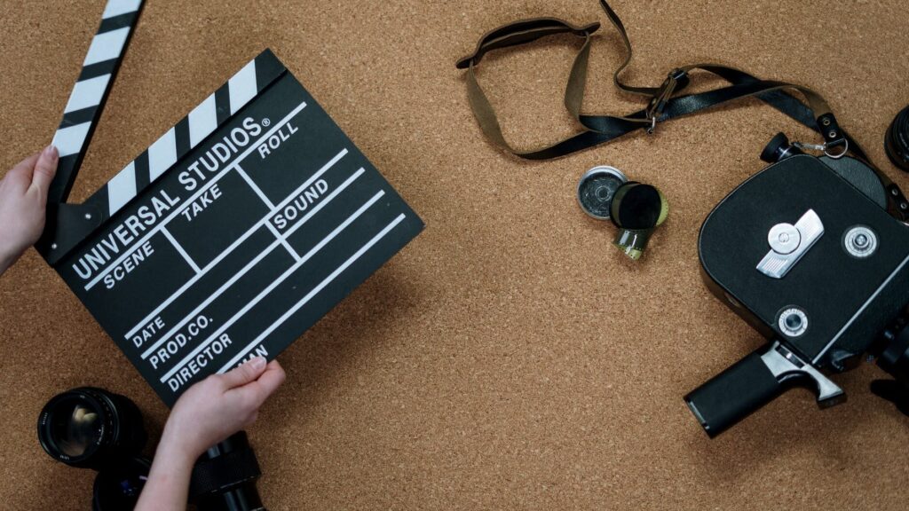 person holding black and white card